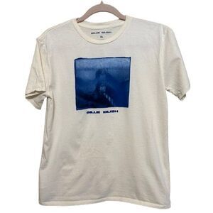 Billie Eilish Graphic Band Tee T-Shirt Girls Unisex Youth XL Cream Short Sleeve